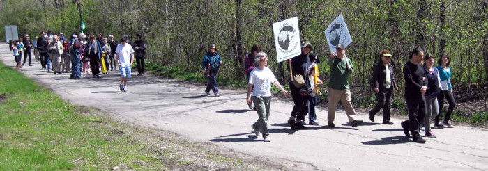 Participants on Jane's Walk 