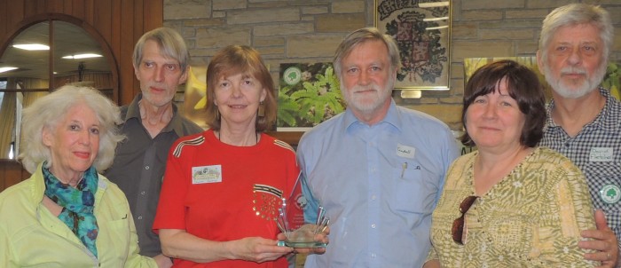 The Green Coalition presented an award to Les Amis du Parc Meadowbrook. 